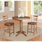 International Concepts Round 36 in Rd Top Pedestal Table, 2 Emily Counter Ht Stools, Distressed Oak, 36 in W, 36 in L, Wood K42-36RT-27B-S6172-2 - alternate 2